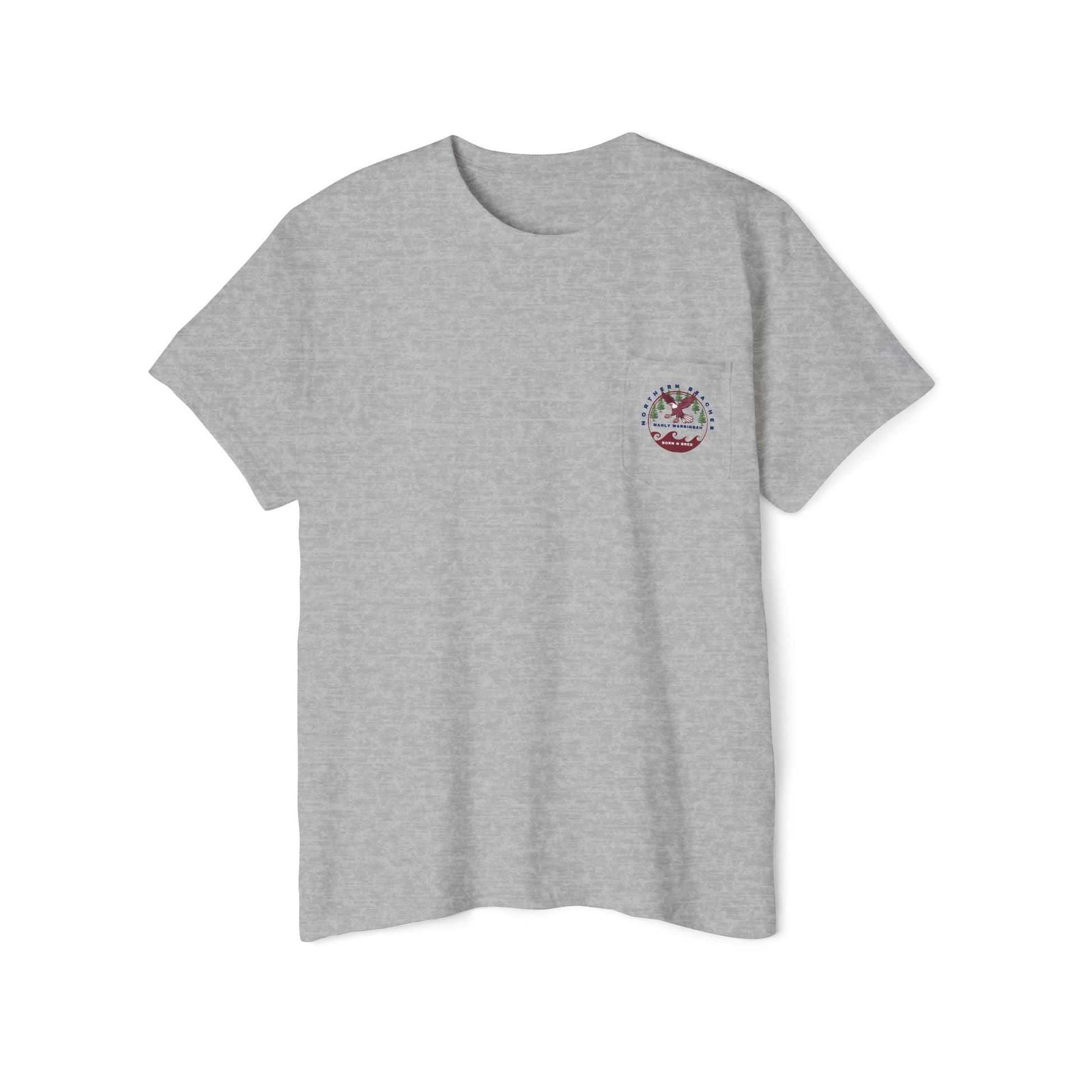 Northern Beaches front/back logo Pocket T-Shirt 