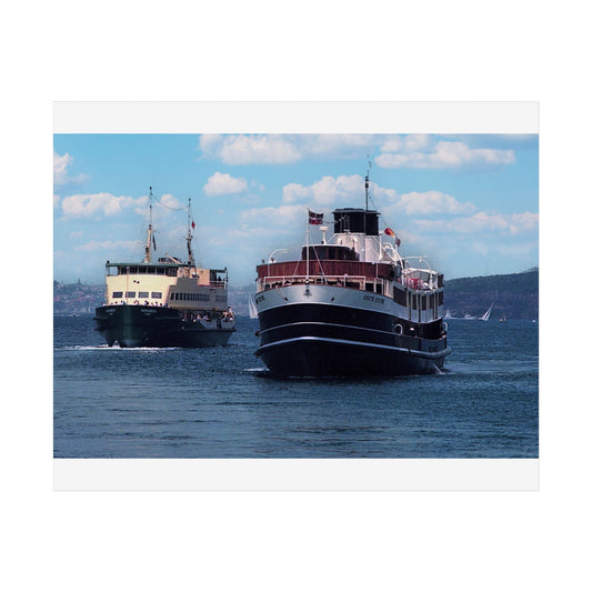 South Steyne Returns escorted by Narrabeen 1993 - Maritime Unframed Poster - Nautical Home Decor 