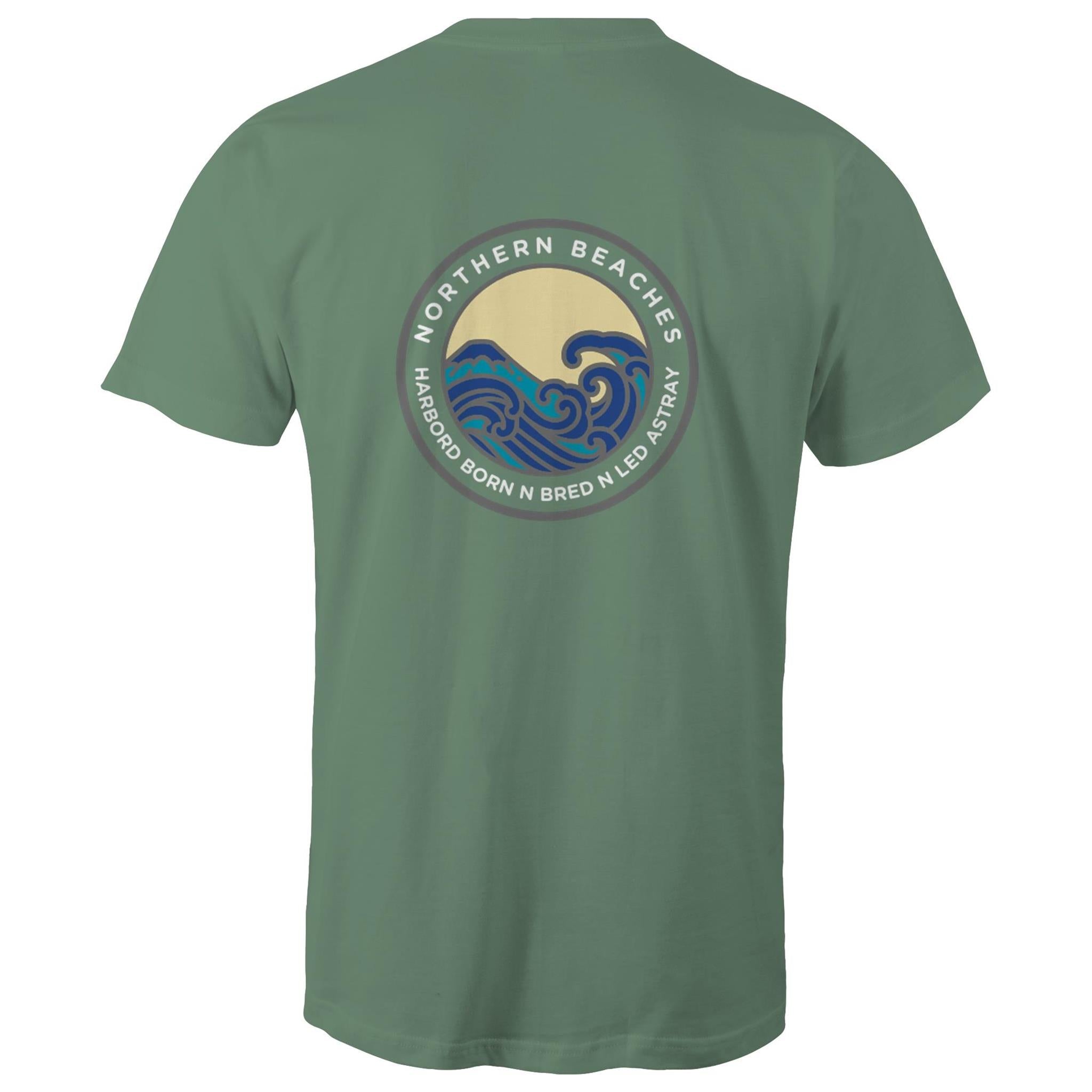 Harbord Born and Bred Northern Beaches Sydney Australia Printed Logo T-Shirt Ogo Merch
