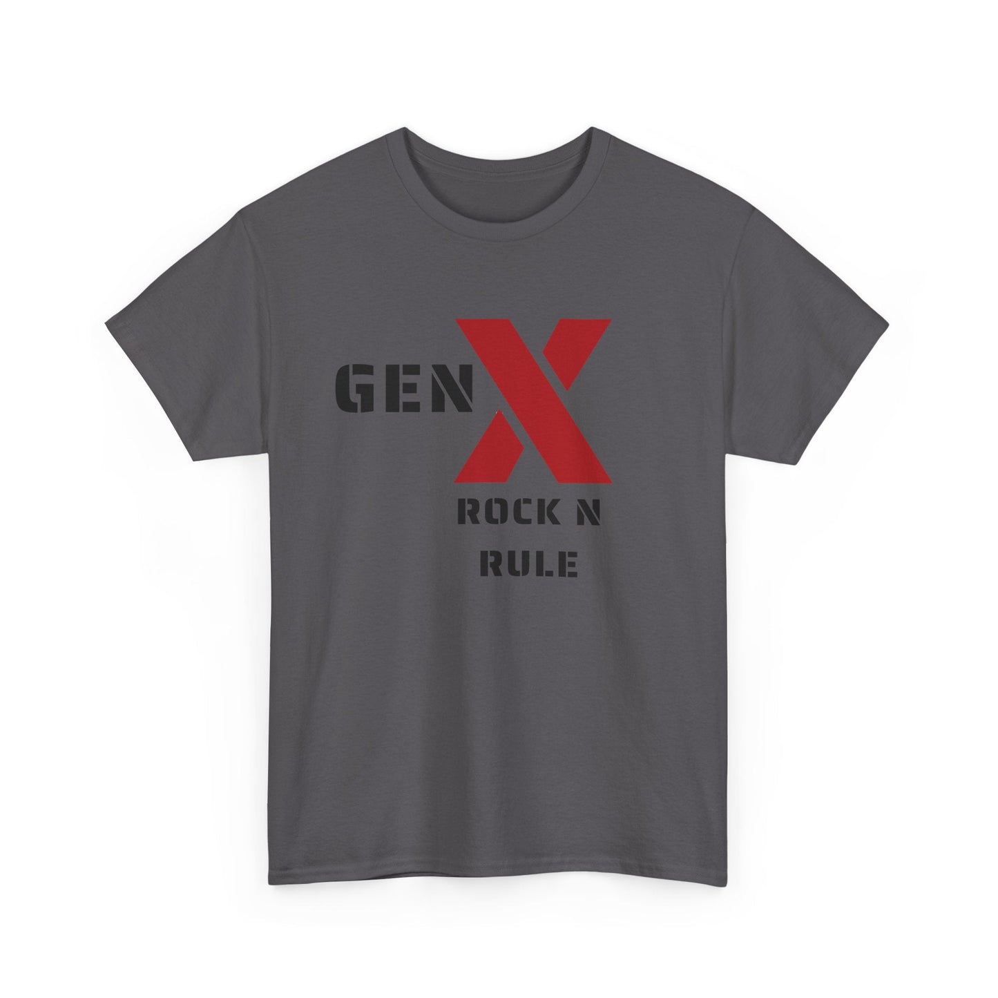 Gen X Rock N Rule Unisex Tee - Vintage Style Music T-Shirt, Casual Wear, Gift for Gen X, Music Lovers, Nostalgia Apparel 