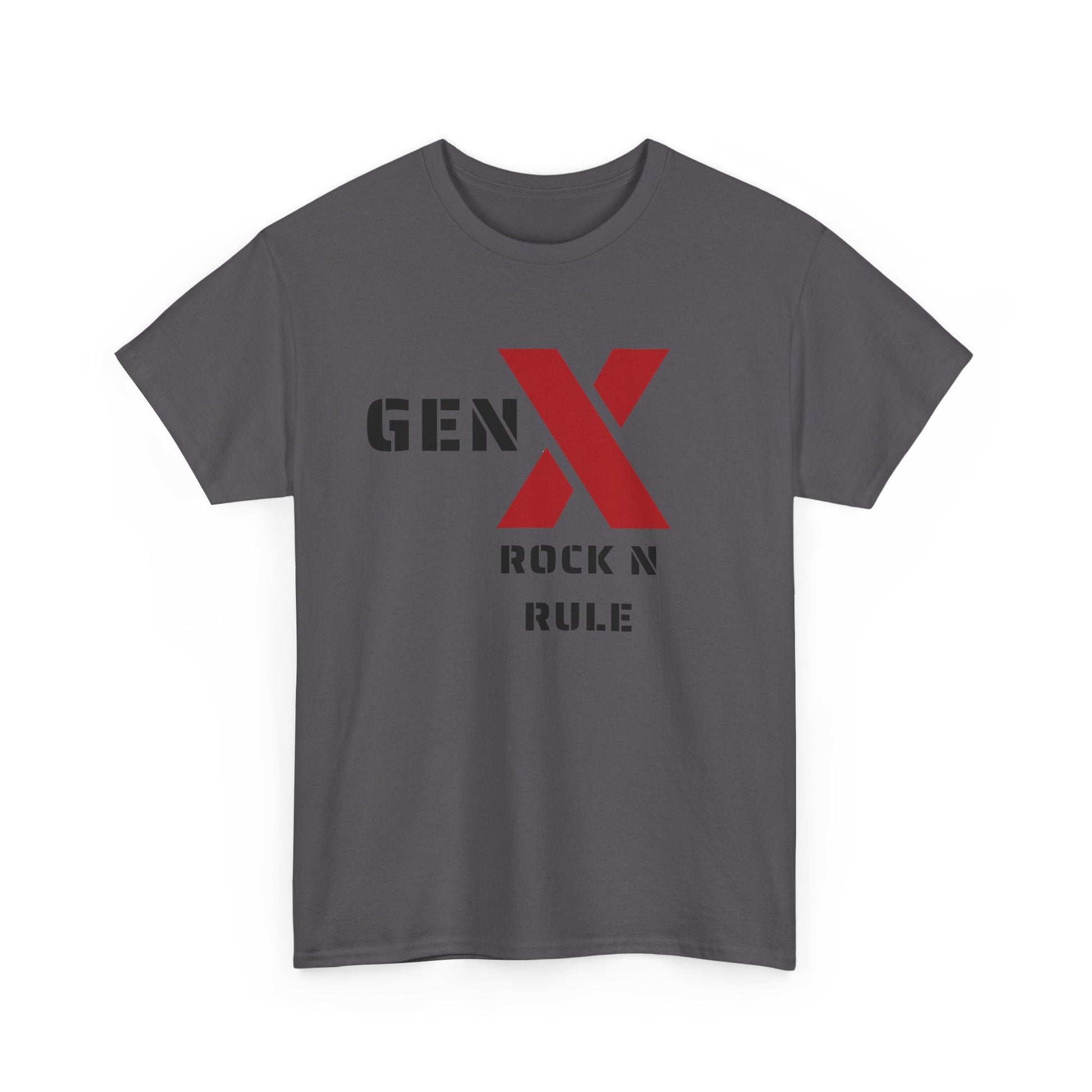 Gen X Rock N Rule Unisex Tee - Vintage Style Music T-Shirt, Casual Wear, Gift for Gen X, Music Lovers, Nostalgia Apparel 