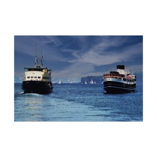 Manly Ferry Vintage Maritime Poster - (Australia Wide Orders) Nautical Wall Art, Coastal Decor, Beach House Print, Gift for Sailors, Travel Enthusiasts 