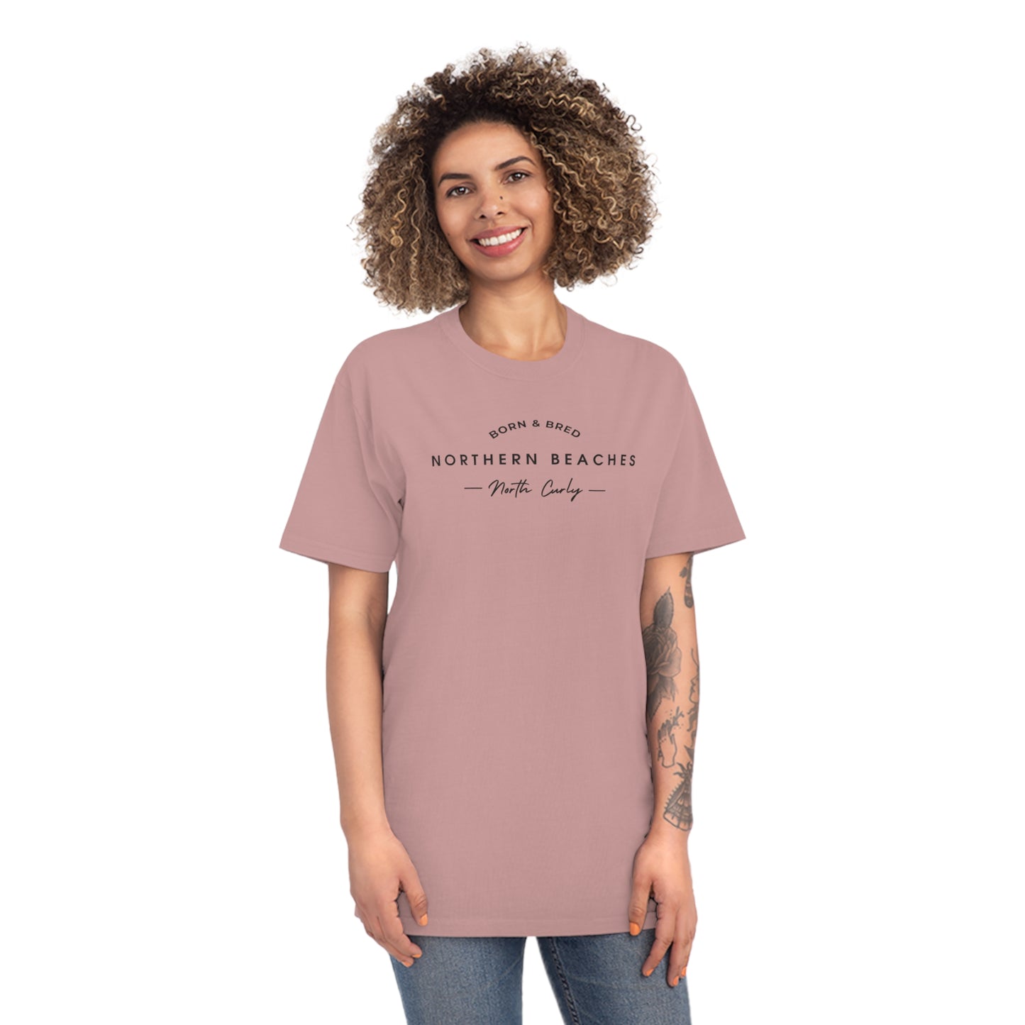 Northern Beaches Nth Curly bnb AS Colour 100% Cotton Unisex Faded Shirt