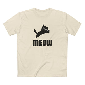 Meow Kitty Graphic Tee - Nostalgic Gen X T-Shirt, Vintage Style Tee, Gift for Generation X, Casual Wear, Retro Shirt 