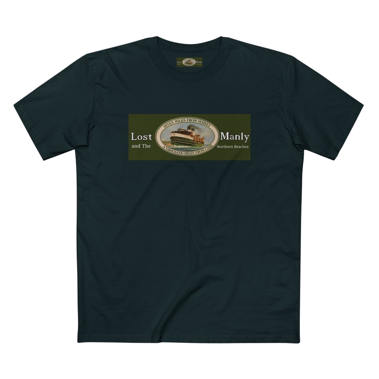 Lost Manly T-Shirt Original Lost Manly Trademark Custom Logo Limited Edition - Lost Manly Shop