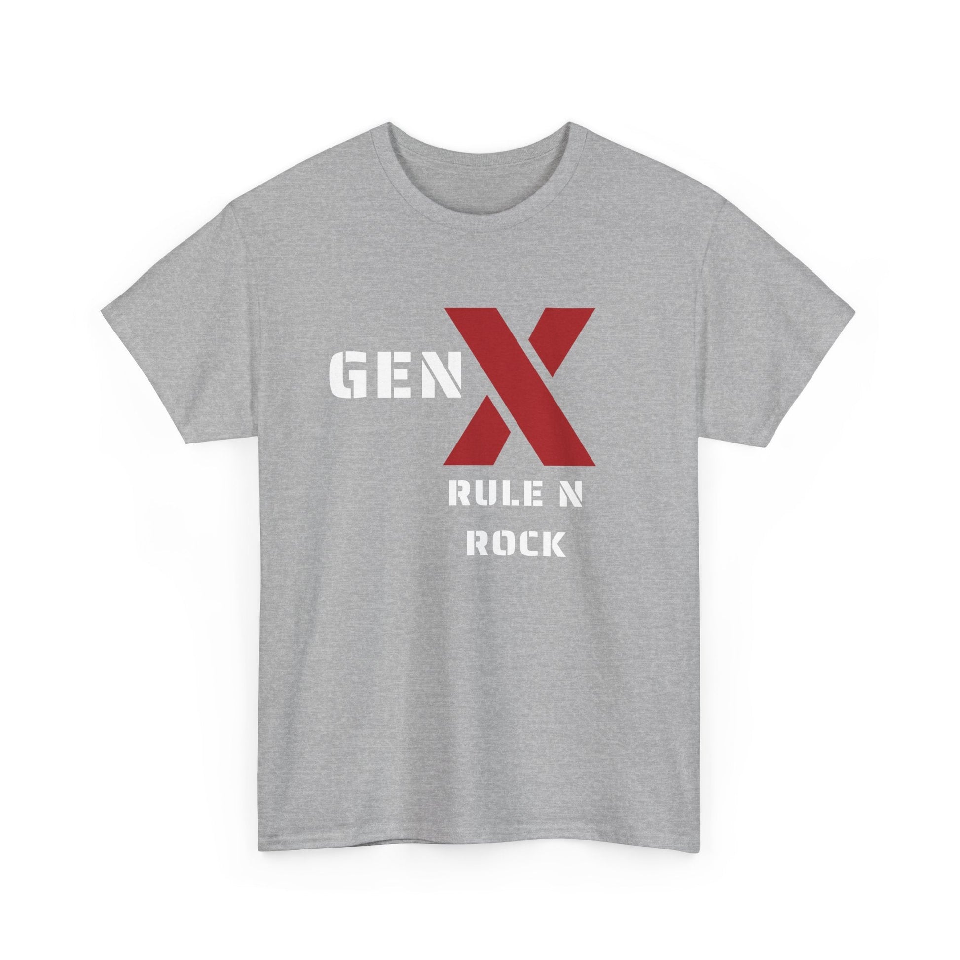 Gen X Rule N Rock Unisex Tee - Vintage Style Music T-Shirt, Casual Wear, Gift for Gen X, Music Lovers, Nostalgia Apparel 
