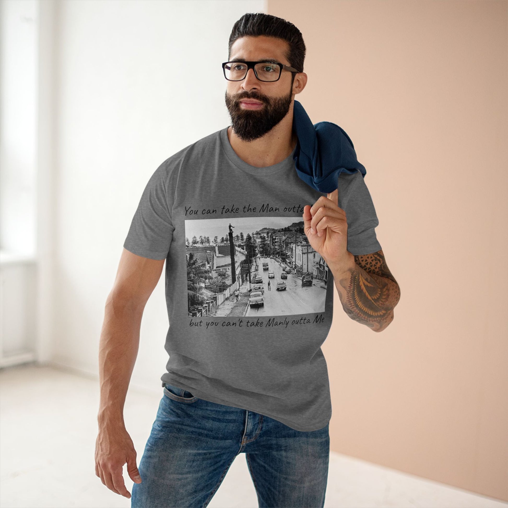 Manly Vintage Style Graphic T-Shirt 