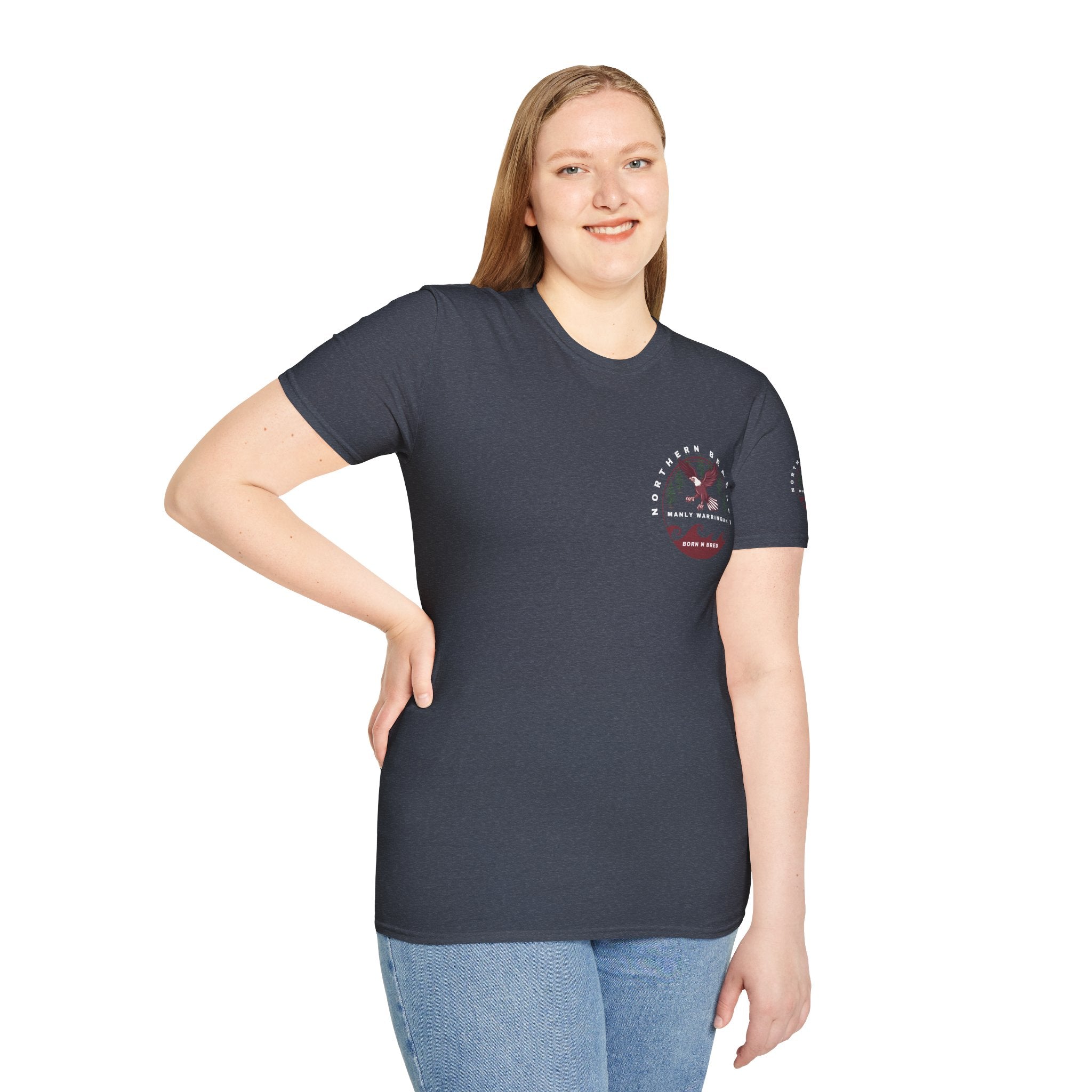 Manly Warringah Born and Bred Unisex T-Shirt Printify