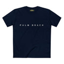 Palm Beach custom logo print Lost Manly label on Adult Staple Cotton T-Shirt Printify