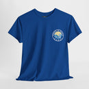 Heavy Cotton T-Shirt with free Canva custom designed logo front and back 