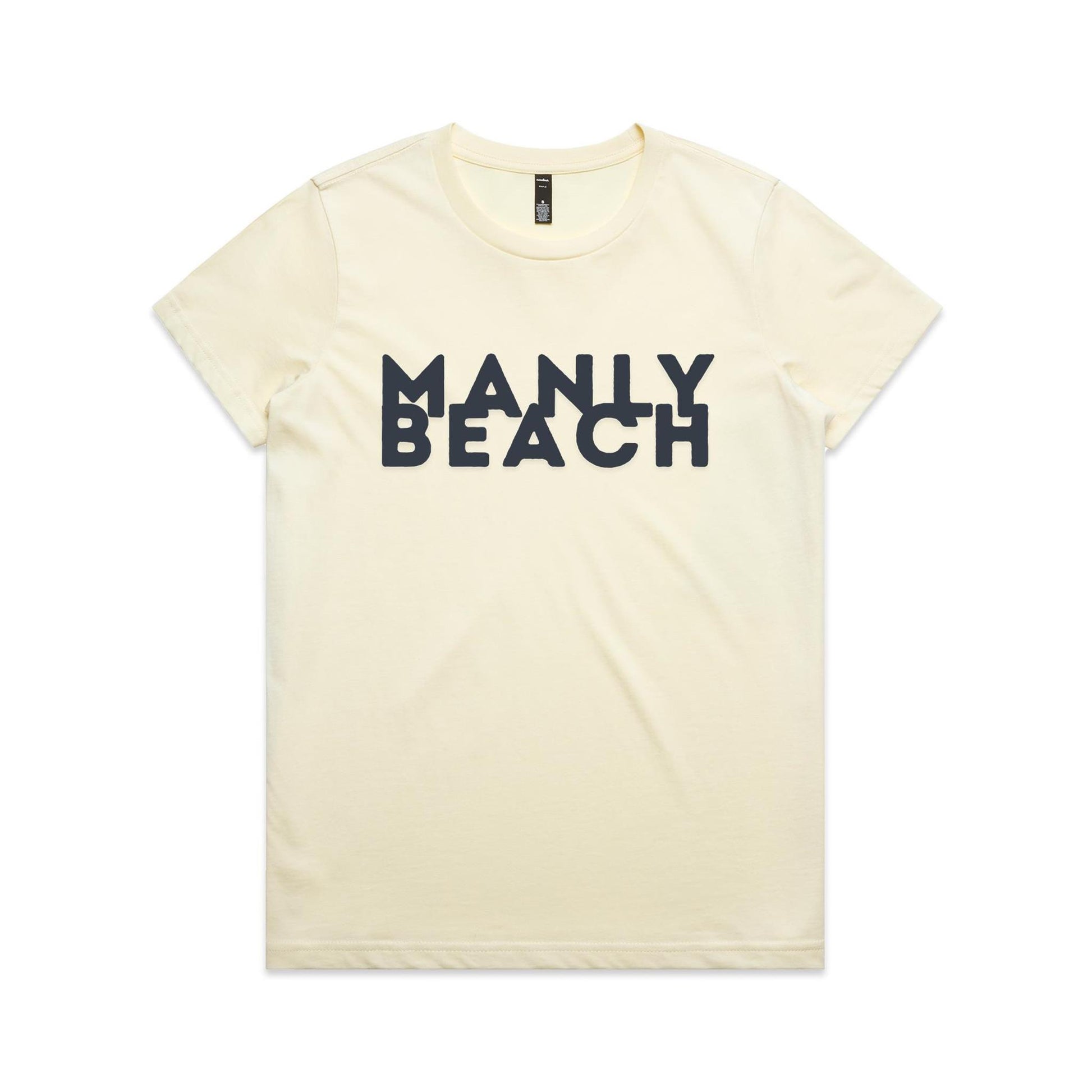 Lost Manly custom logo Manly Beach edition AS Colour Women's Maple Tee - Lost Manly Shop