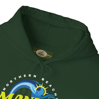 Lost Manly custom logo Manly Beach Surf Hoodie – Sydney Australia Vintage Surf Crest Hoodie - Lost Manly Shop