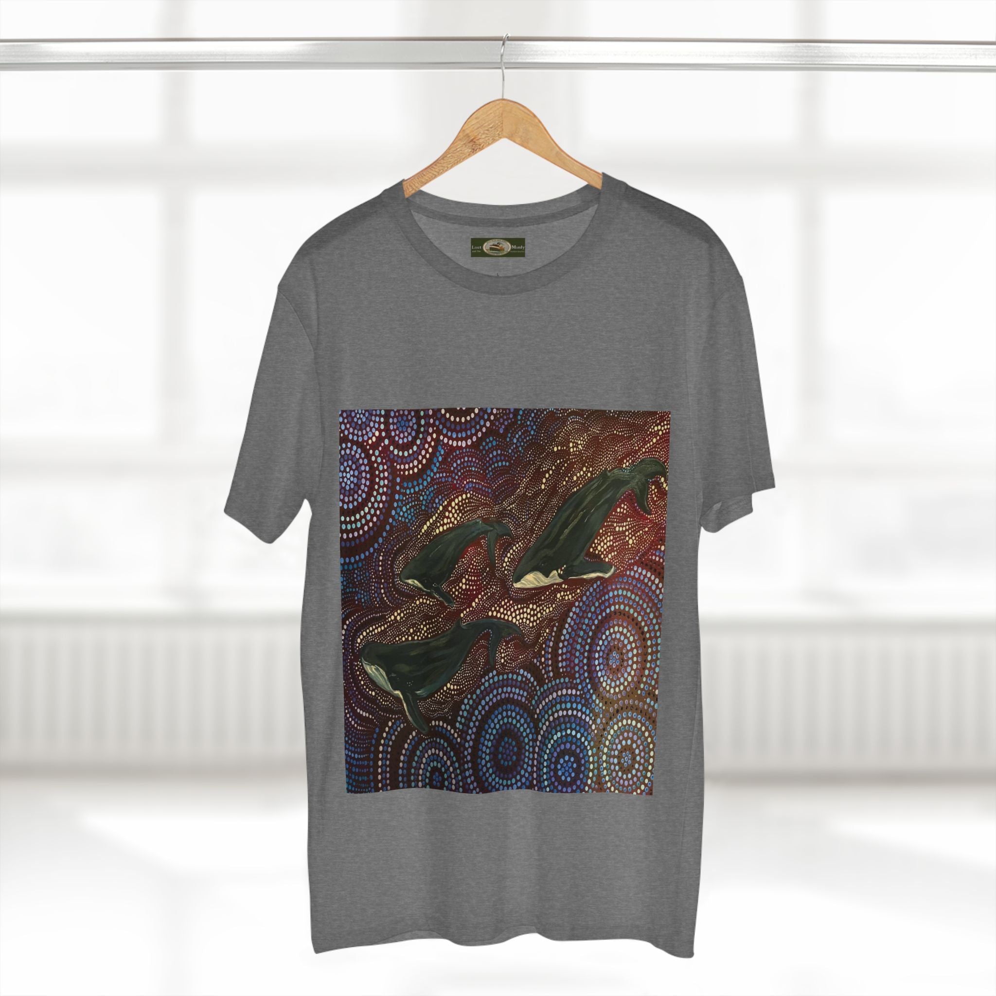 Whales at Long Reef Northern Beaches Sydney Australia Printed T-Shirt Printify