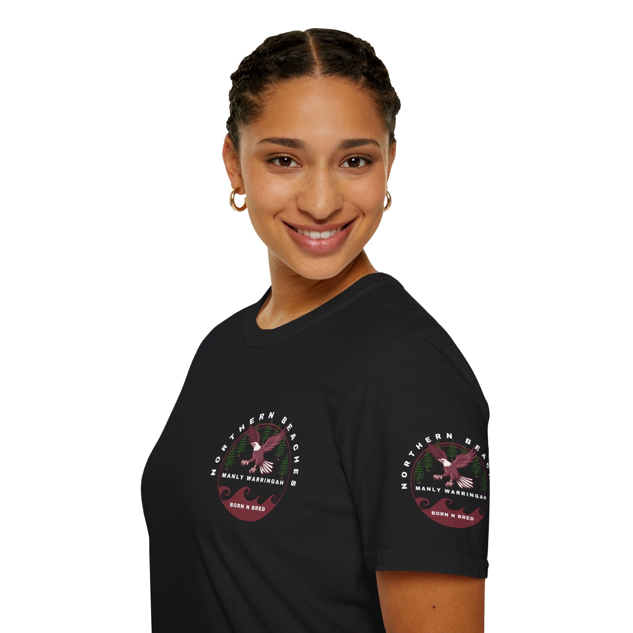 Manly Warringah Born and Bred Unisex T-Shirt Printify
