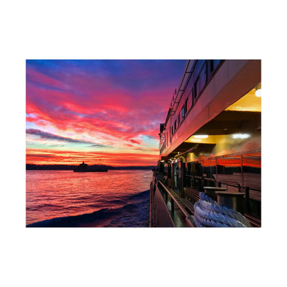 Manly Ferry Sunset Ride – Sydney Harbour Poster | Haig Gilchrist Photography - Lost Manly Shop