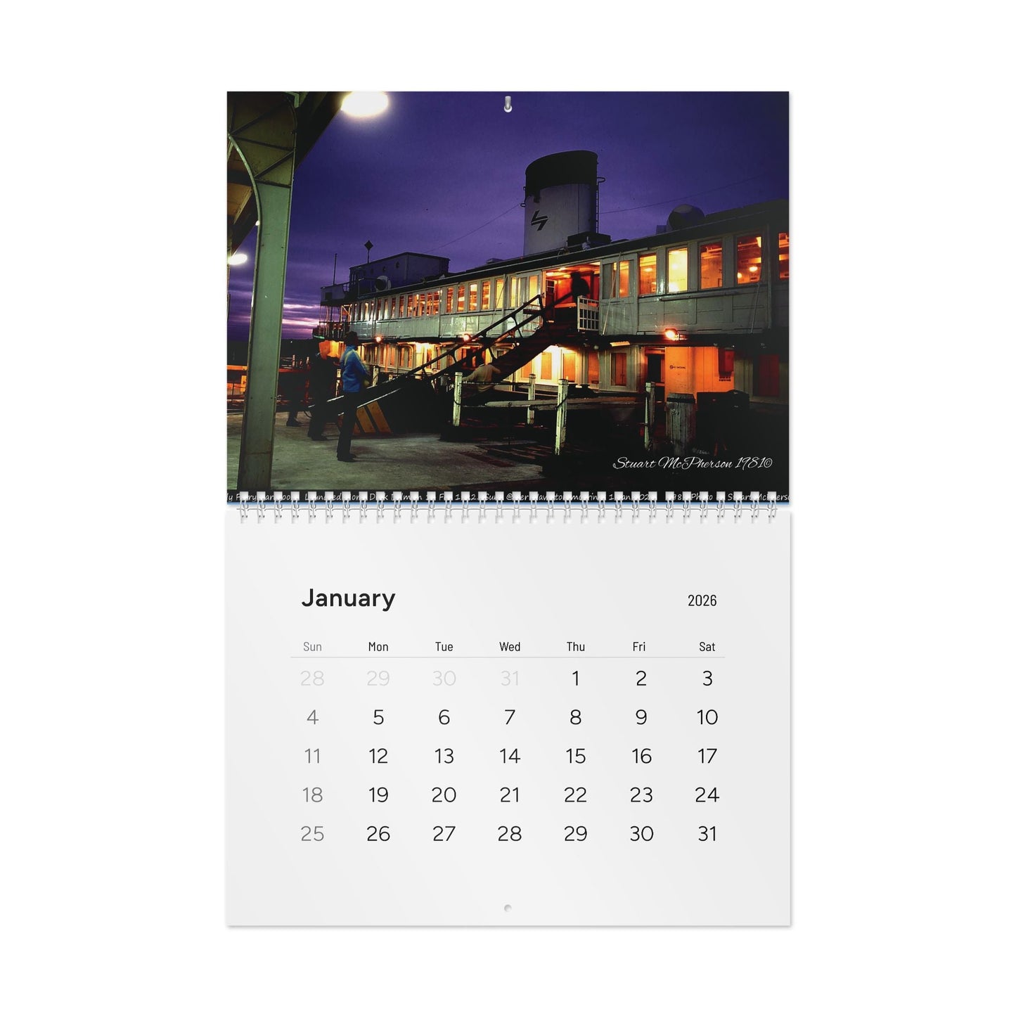 Lost Manly Ferries Heritage Wall Calendar 2026 