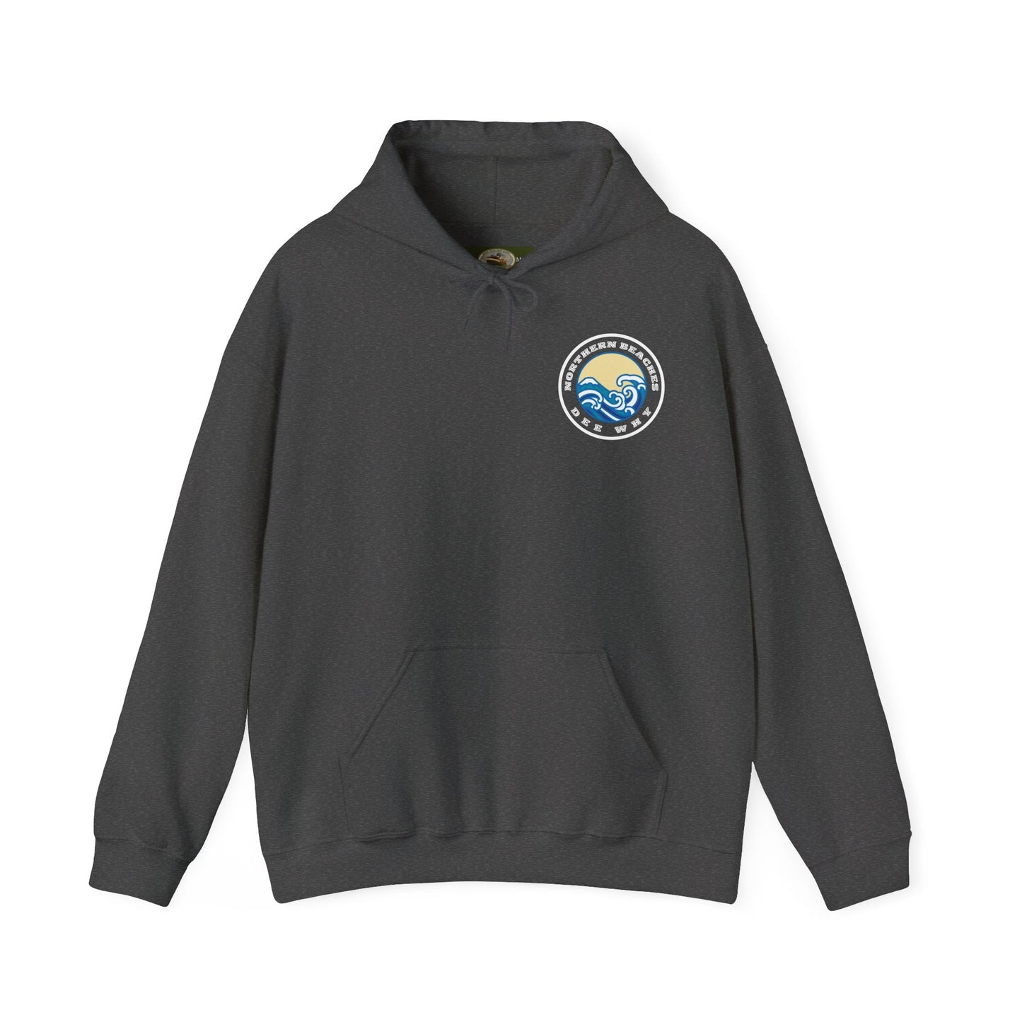 Hoodie custom logo front back Northern Beaches Dee Why 
