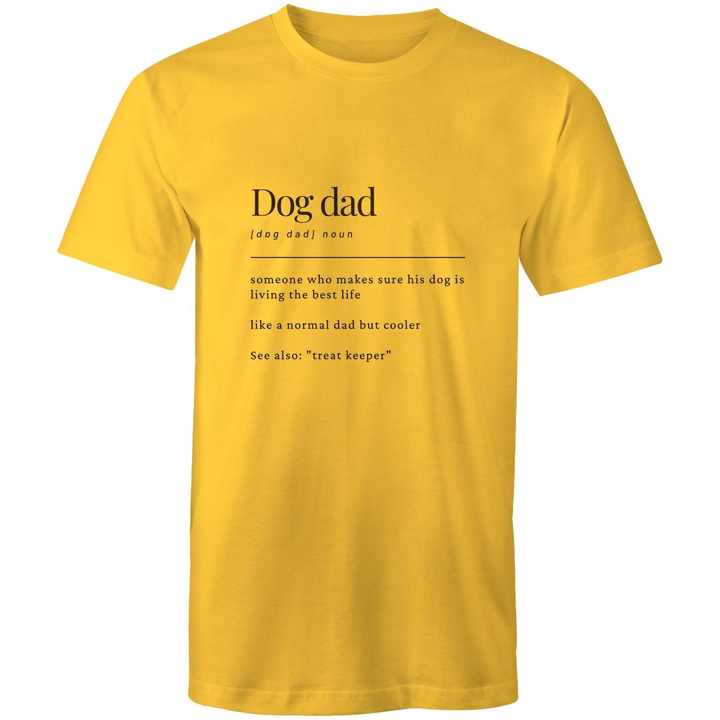 Mens T-Shirt Dog Dad 