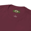 Heavy Cotton T-Shirt with free Canva custom designed logo front and back 
