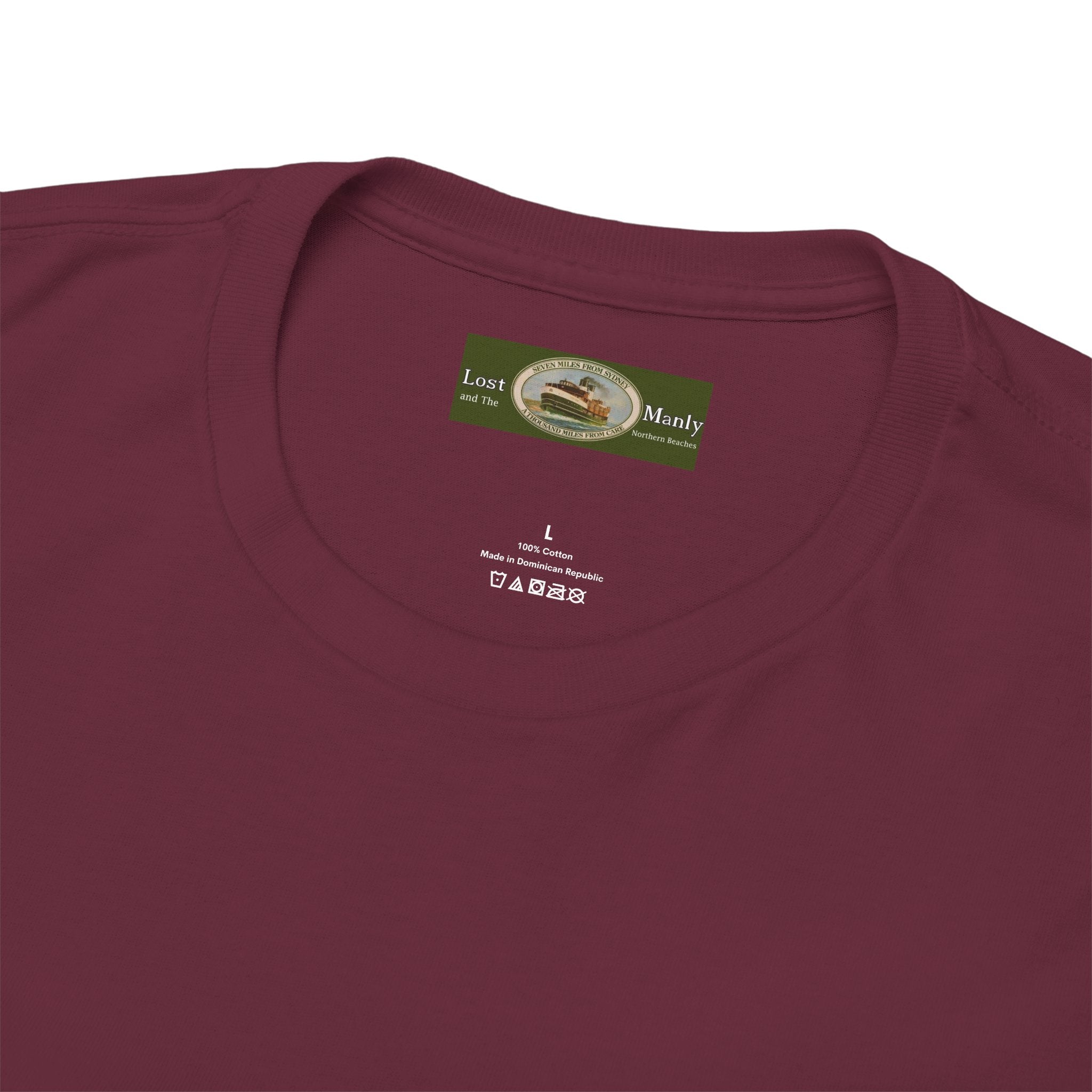 Heavy Cotton T-Shirt with free Canva custom designed logo front and back 