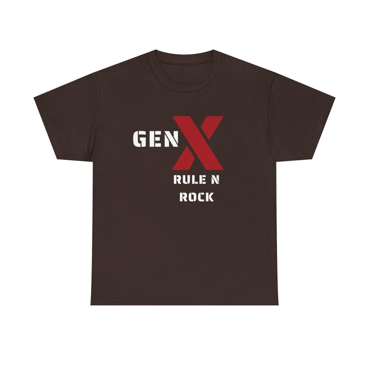 Gen X Rule N Rock Unisex Tee - Vintage Style Music T-Shirt, Casual Wear, Gift for Gen X, Music Lovers, Nostalgia Apparel 