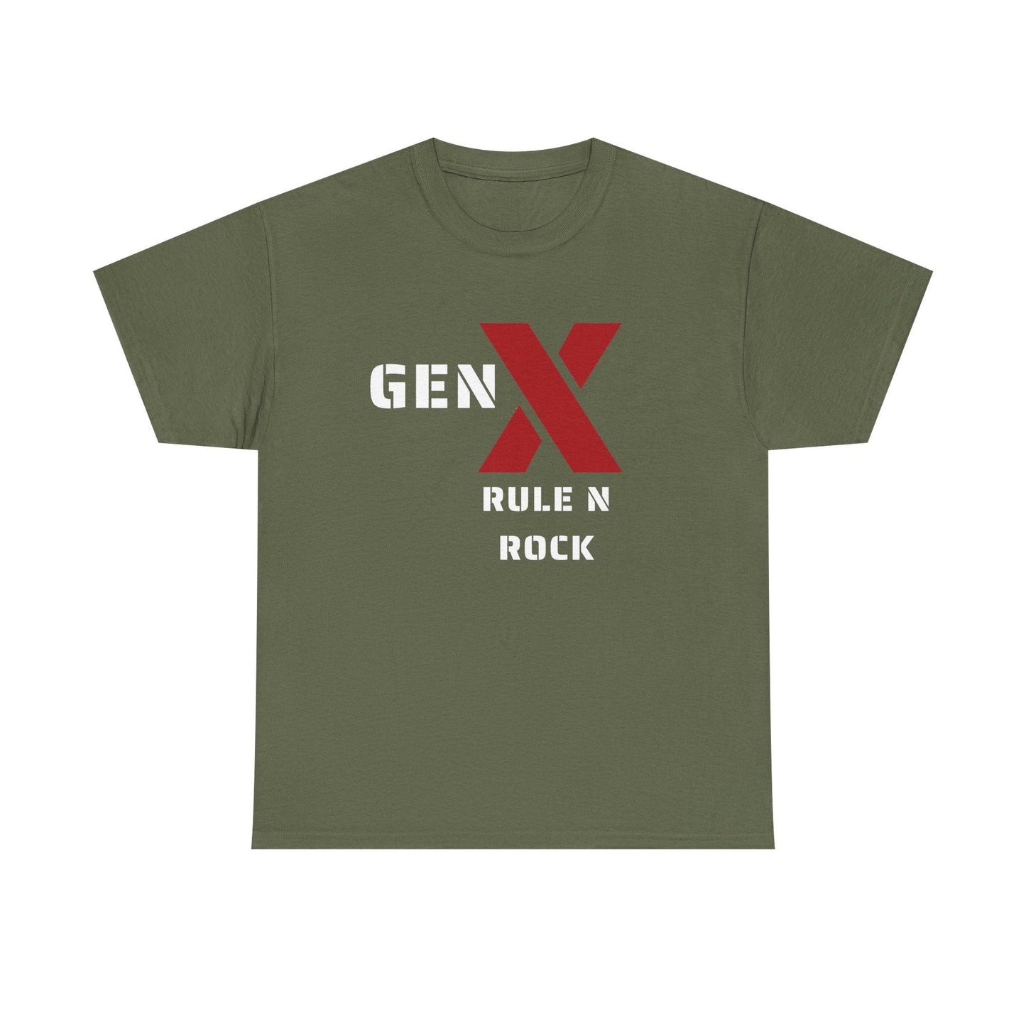 Gen X Rule N Rock Unisex Tee - Vintage Style Music T-Shirt, Casual Wear, Gift for Gen X, Music Lovers, Nostalgia Apparel 