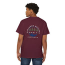 "The Westwood" Northern Beaches custom design different logo front and back Heavy Cotton Pocket Tee Printify