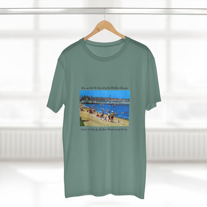 Vintage Style Graphic T-Shirt "You can take the boy out of the Northern Beaches, but..." 