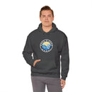 Hoodie with free Canva custom design logo front back Bondi bnb/Bilgola 