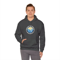 Hoodie with free Canva custom design logo front back Bondi bnb/Bilgola 
