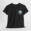 Heavy Cotton T-Shirt with free Canva custom designed logo front and back 