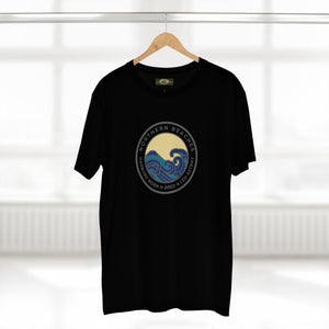 T-Shirt Northern Beaches Harbord Born n Bred n Led Astray Custom Logo Front Printify