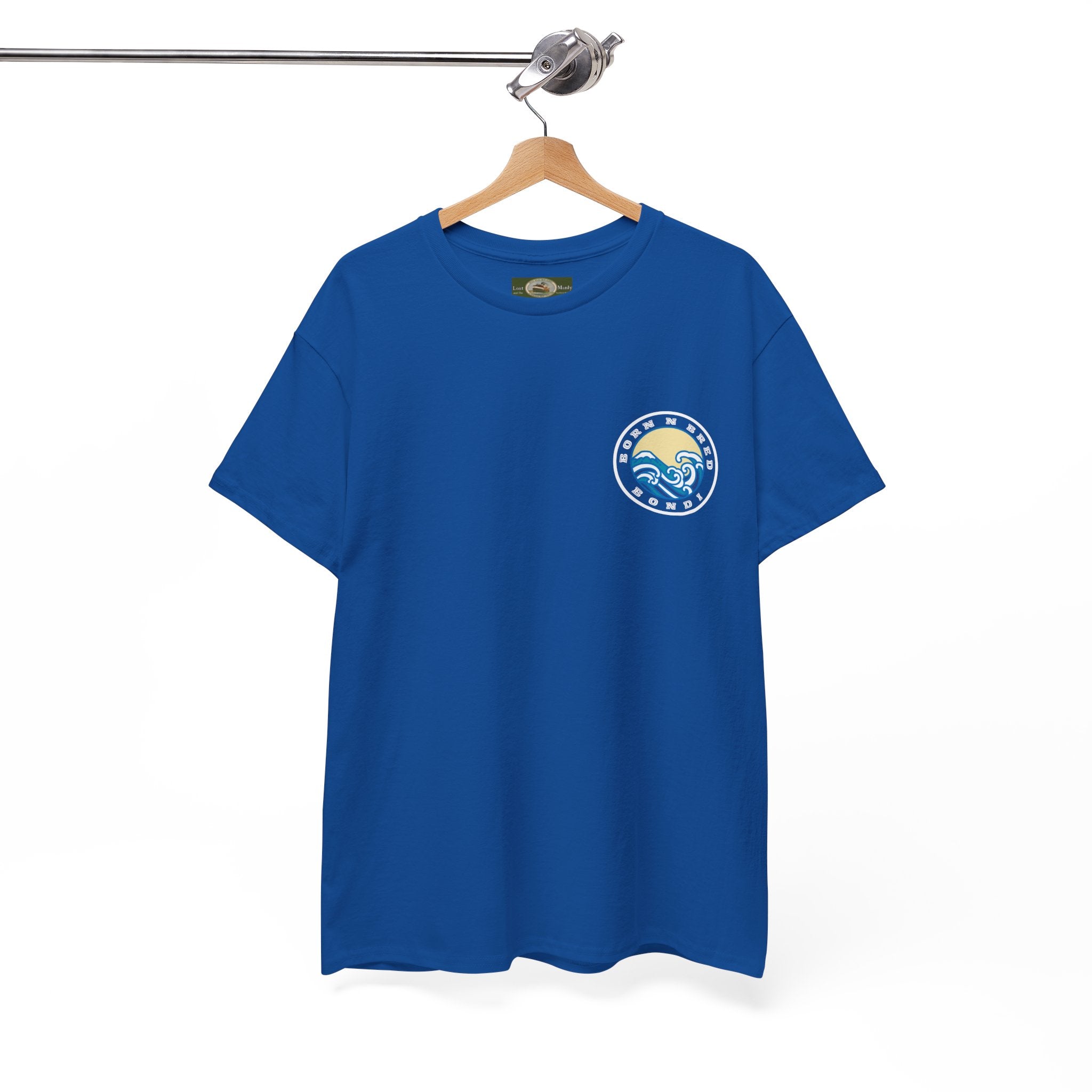 Heavy Cotton T-Shirt with free Canva custom designed logo front and back 