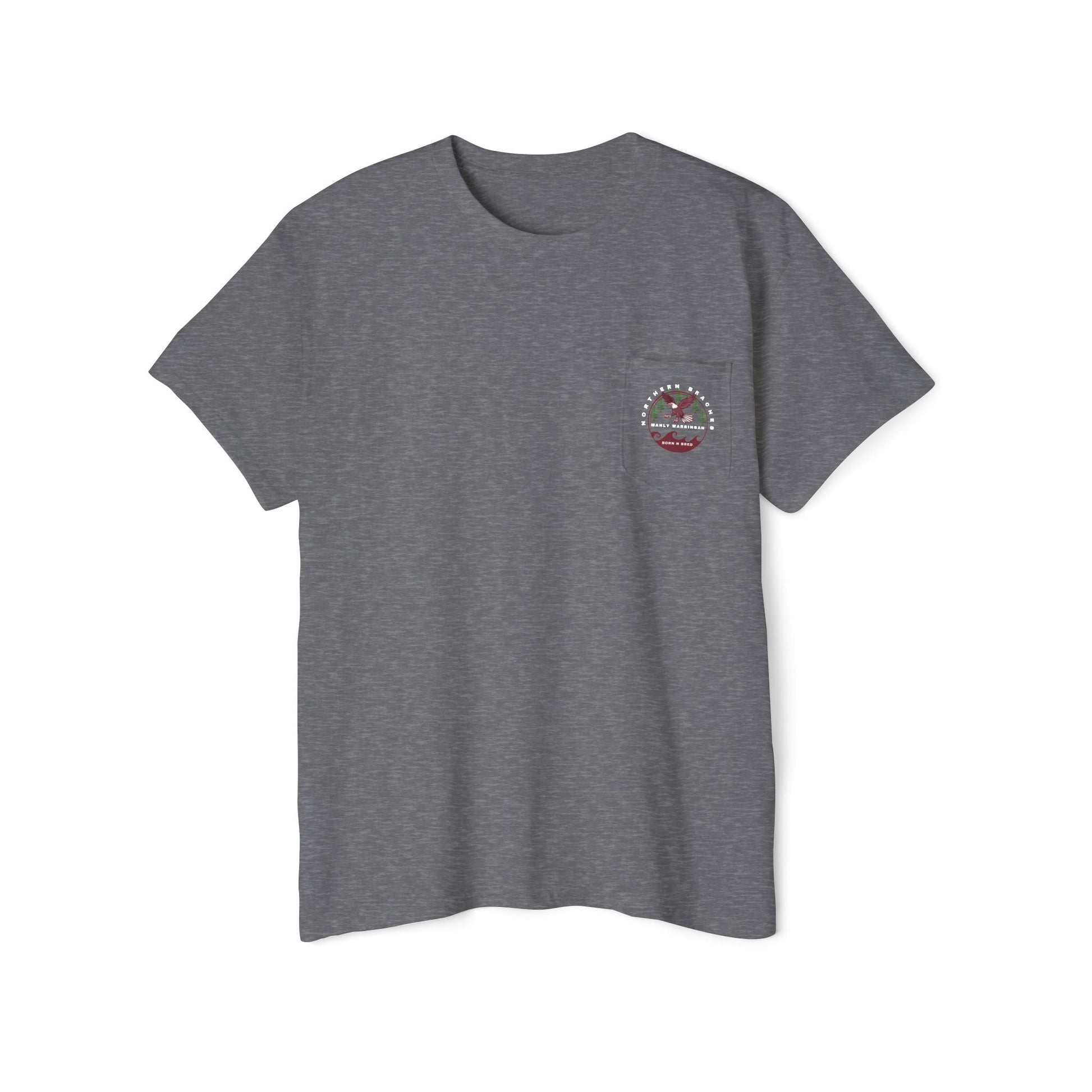 Northern Beaches front/back logo Pocket T-Shirt 
