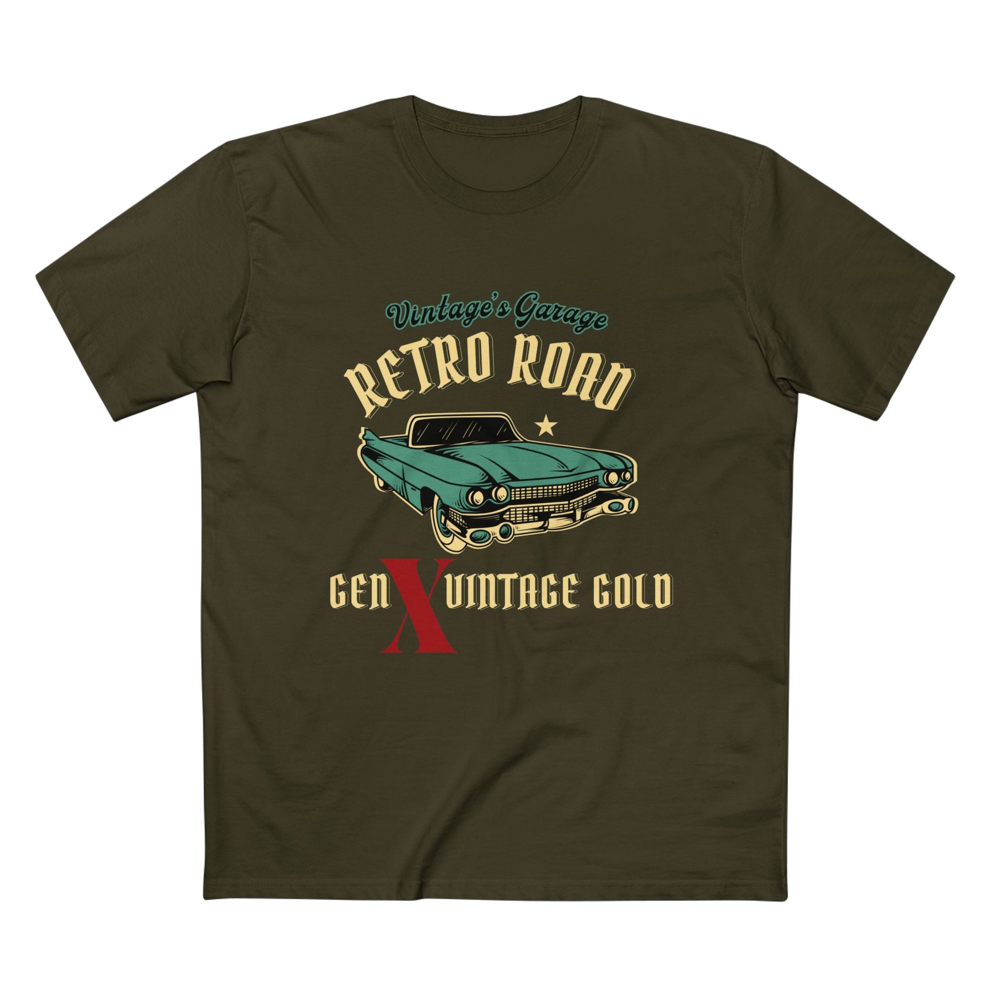 Gen X Vintage Gold Graphic Tee - Nostalgic Gen X T-Shirt, Vintage Style Tee, Gift for Generation X, Casual Wear, Retro Shirt 