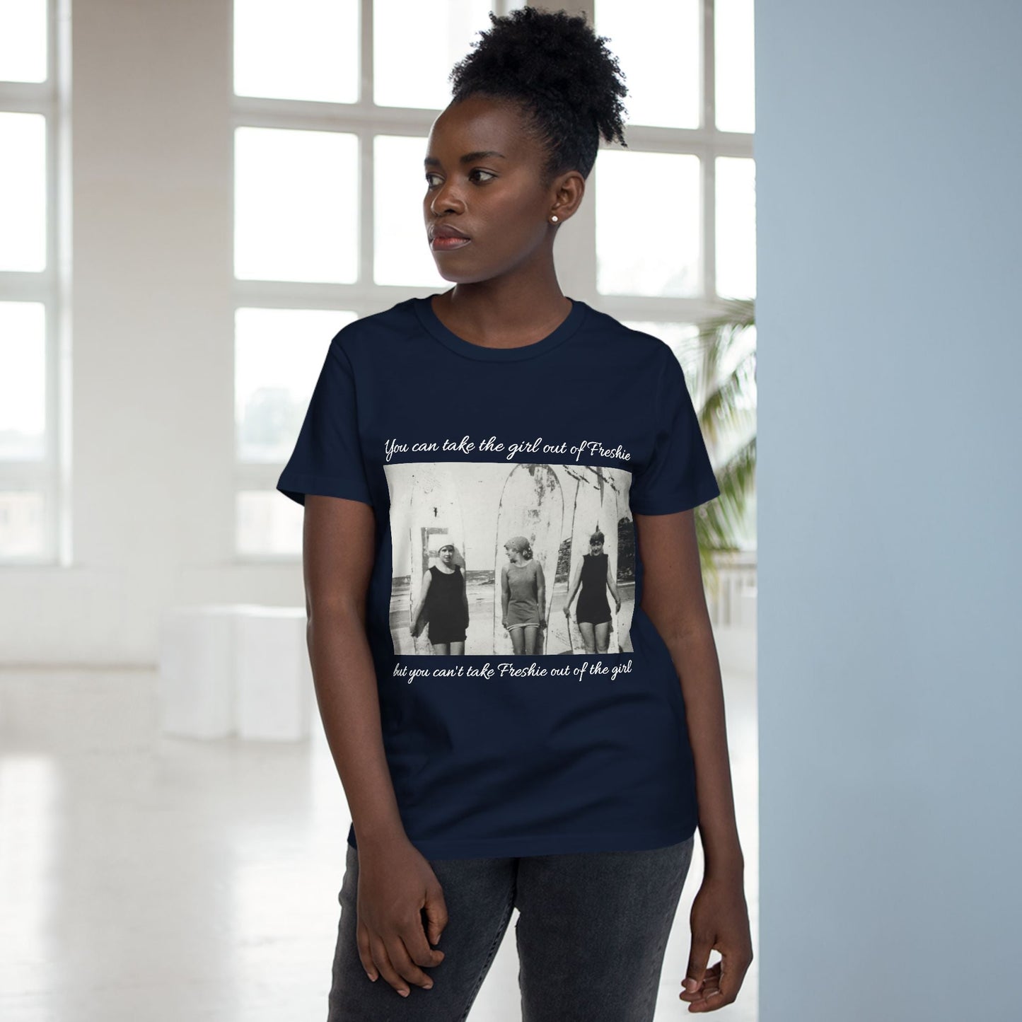 Vintage Women’s Maple Tee - ‘You Can Take the Girl Out of Freshie’ Graphic T-Shirt 