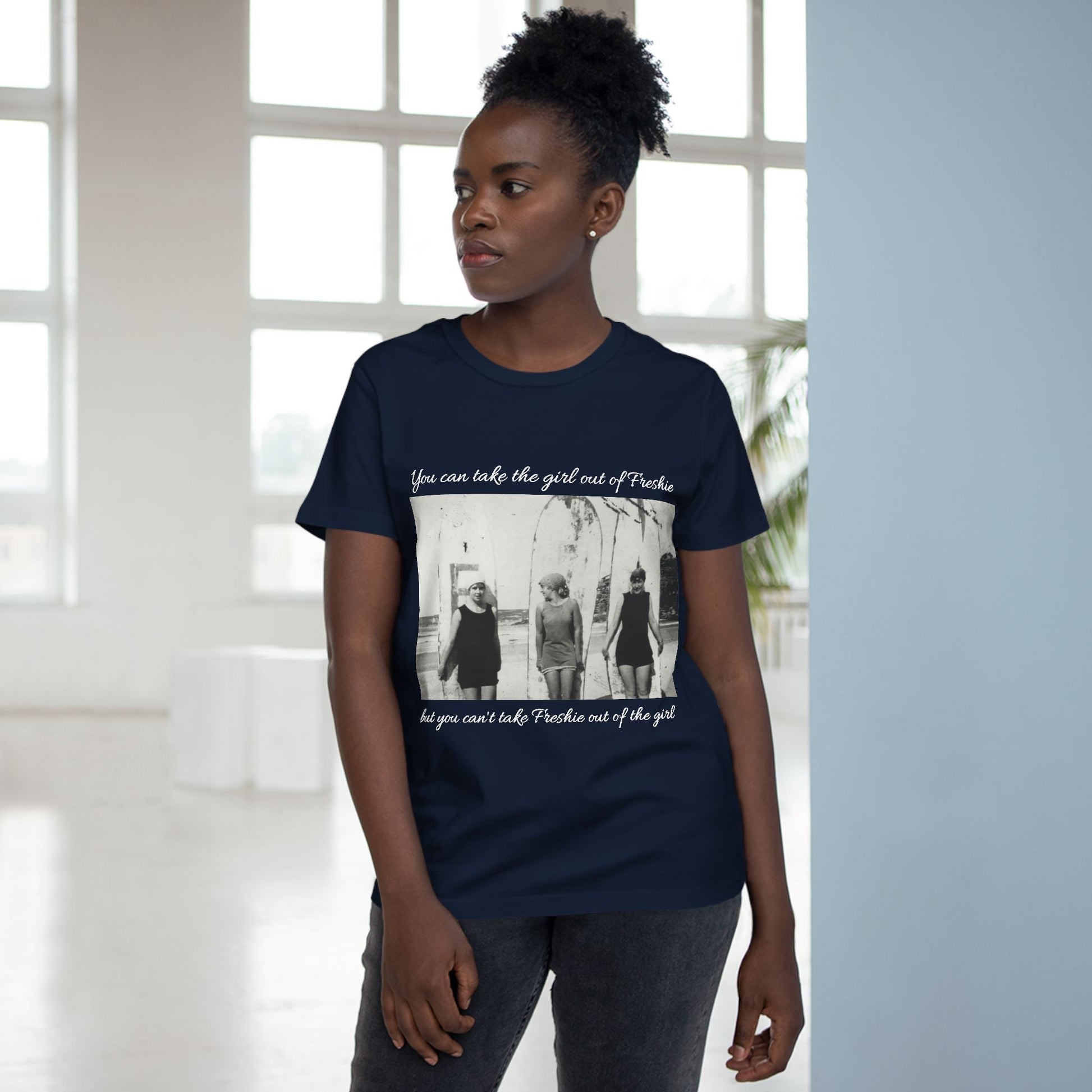 Vintage Women’s Maple Tee - ‘You Can Take the Girl Out of Freshie’ Graphic T-Shirt 
