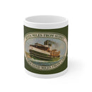 Ceramic Coffee Cups with Lost Manly Logo celebrating our 10 year anniversary Printify
