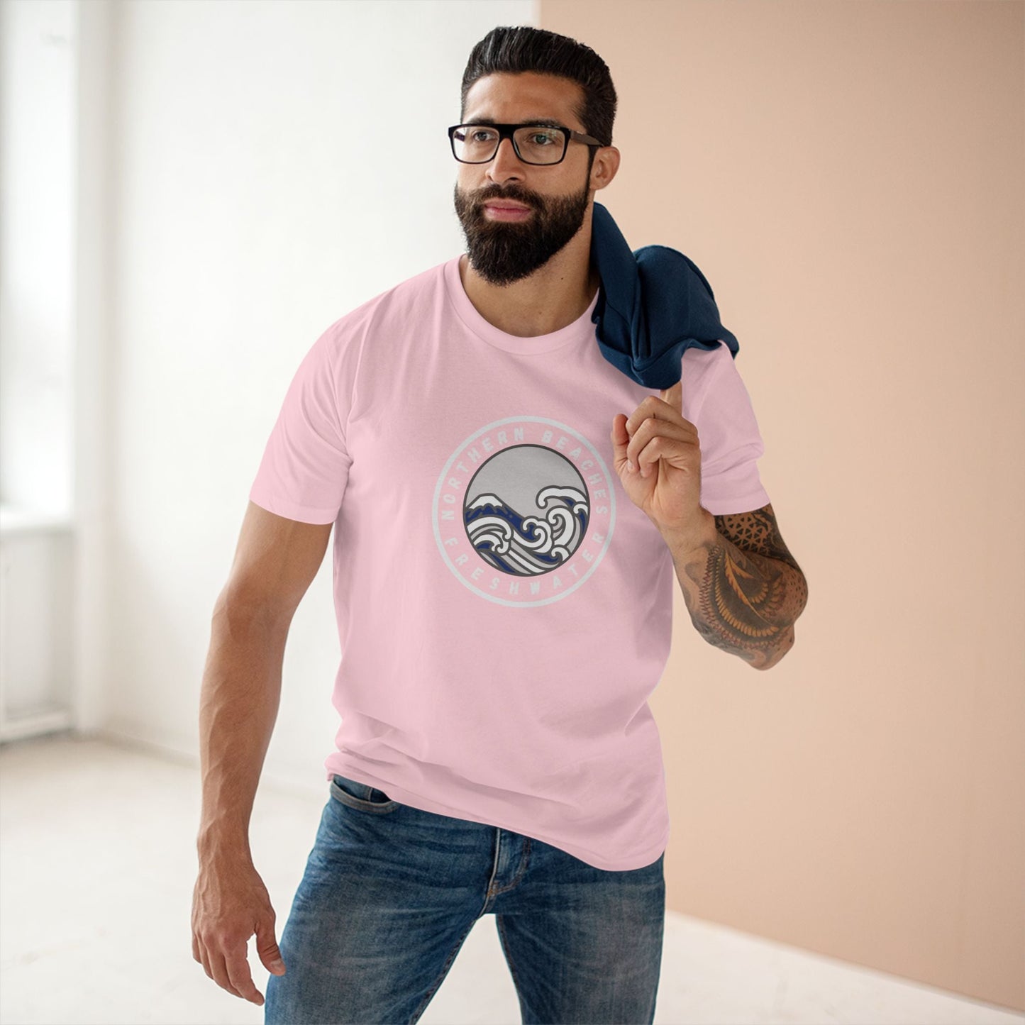 Northern Beaches 'Freshwater' Cotton Tee — Custom Logo Adult T-Shirt 