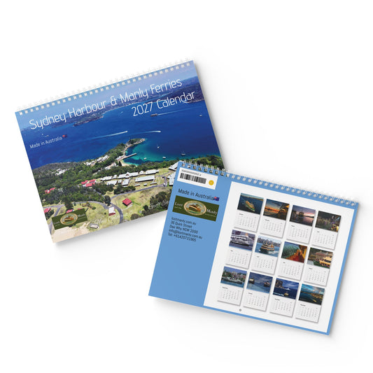 Sydney Harbour Manly Ferries 2027 Wall Calendar - Lost Manly Shop