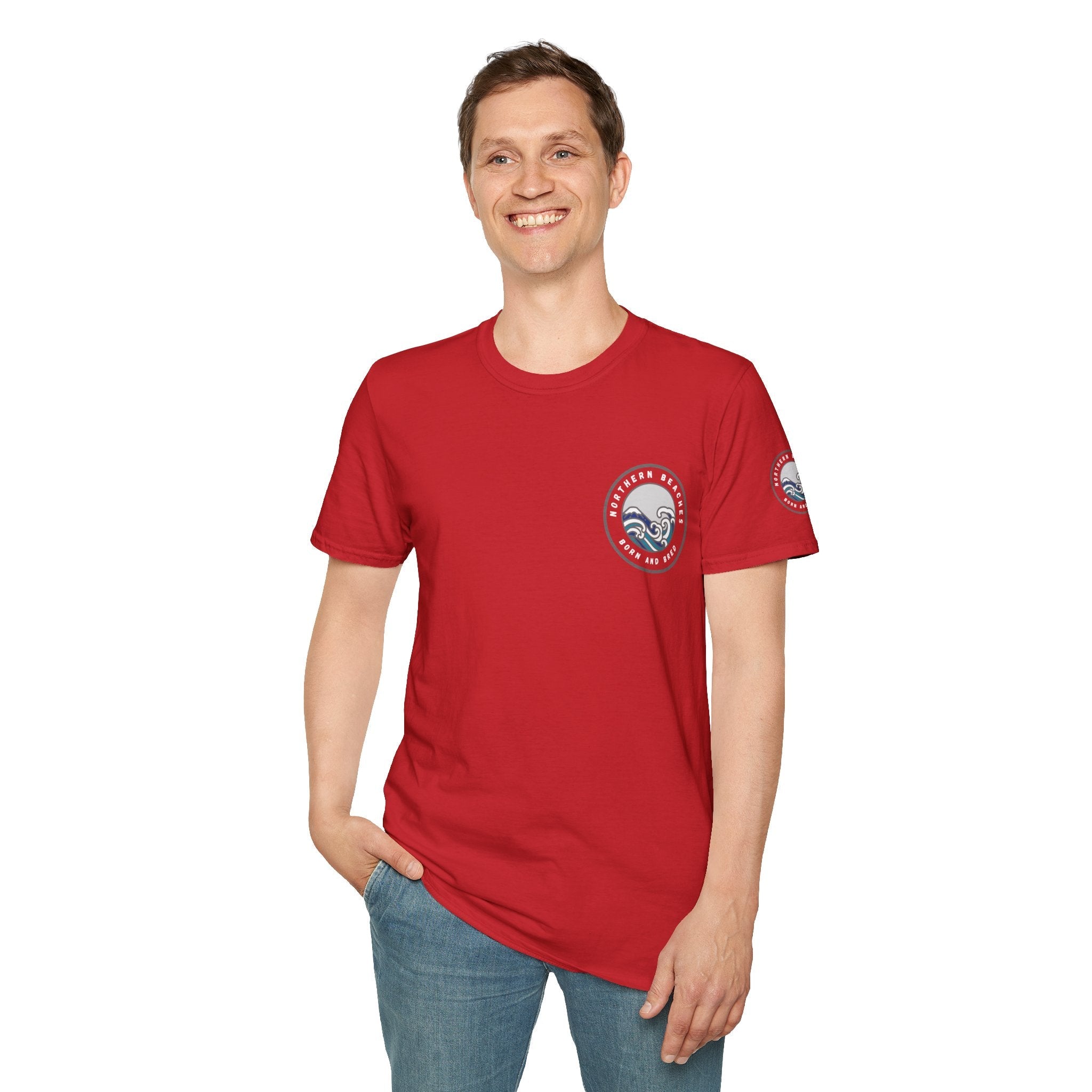 Northern Beaches Born and Bred Unisex T-Shirt Printify