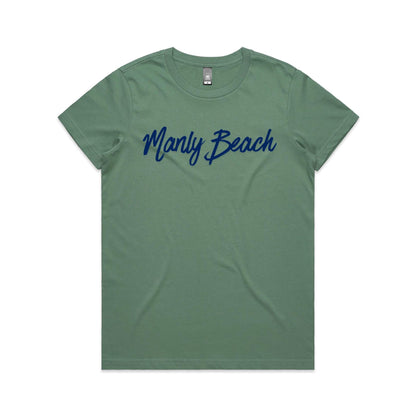 Lost Manly Custom Manly Beach Logo Edition AS Colour Women's Maple Tee - Lost Manly Shop