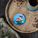 Coaster Set - 'Dee Why' Ferry Painting by Phil Belbin - Lost Manly Shop