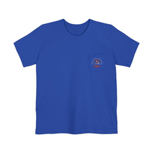 "The Westwood" Northern Beaches custom design different front and back logo, Pocket T-shirt - Casual, Nature-Inspired Wear Printify