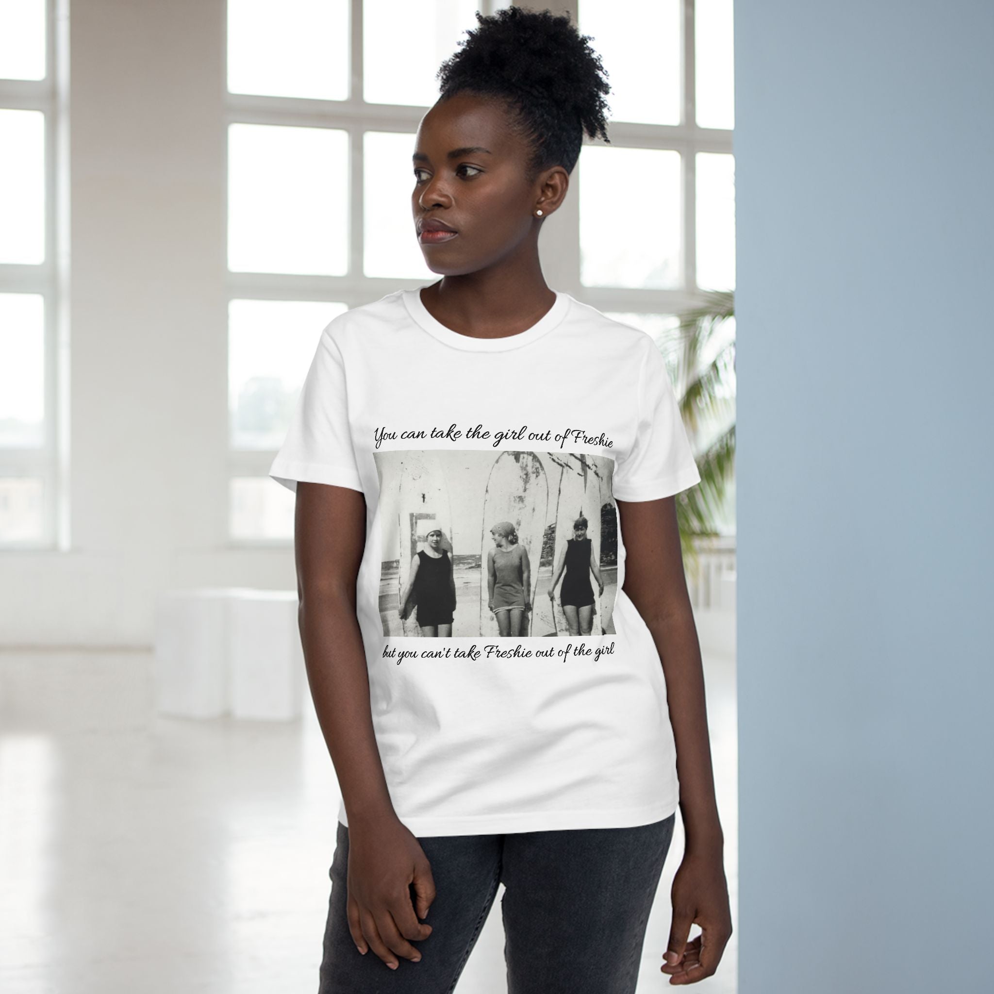 Vintage Women’s Maple Tee - ‘You Can Take the Girl Out of Freshie’ Graphic T-Shirt 