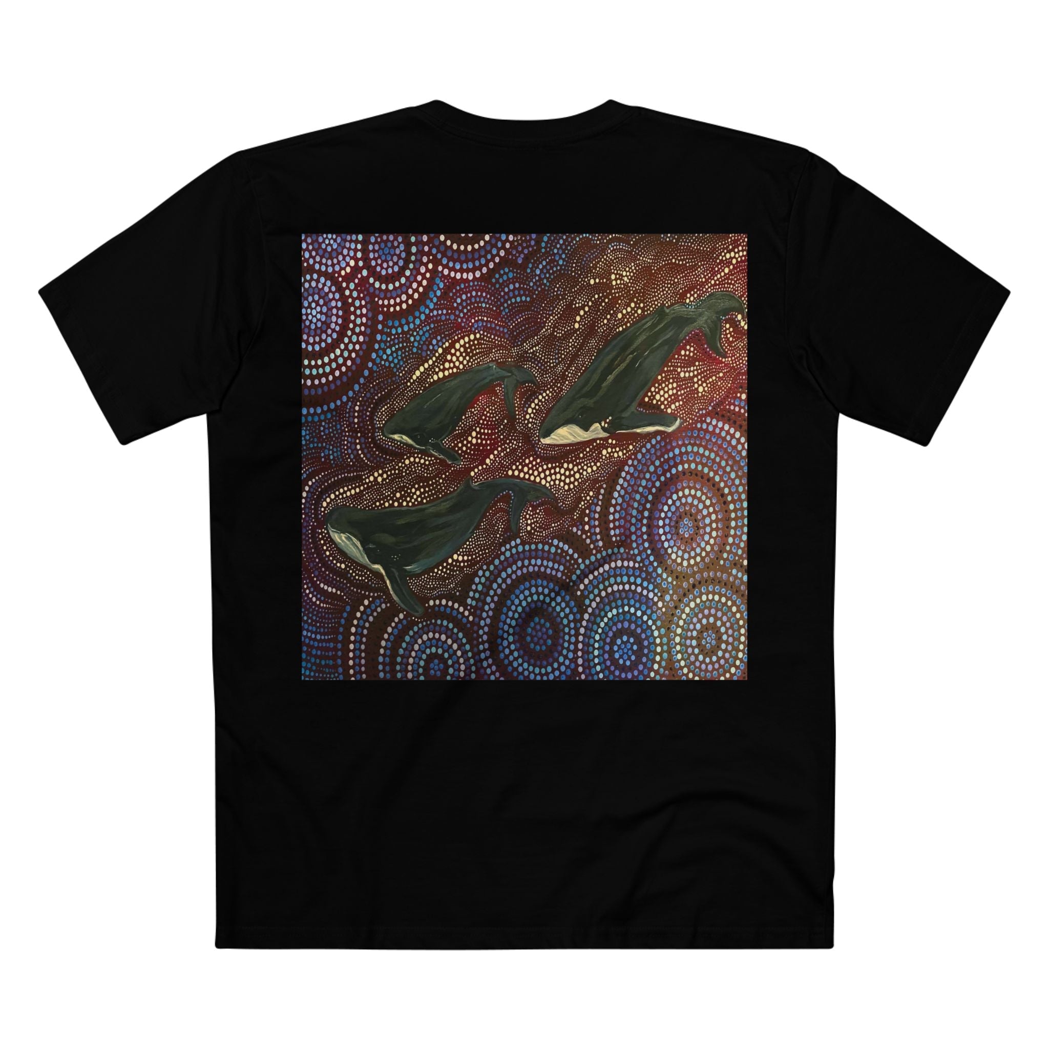 Northern Beaches Sydney Australia Whales at Long Reef Art Printed T-Shirt Printify