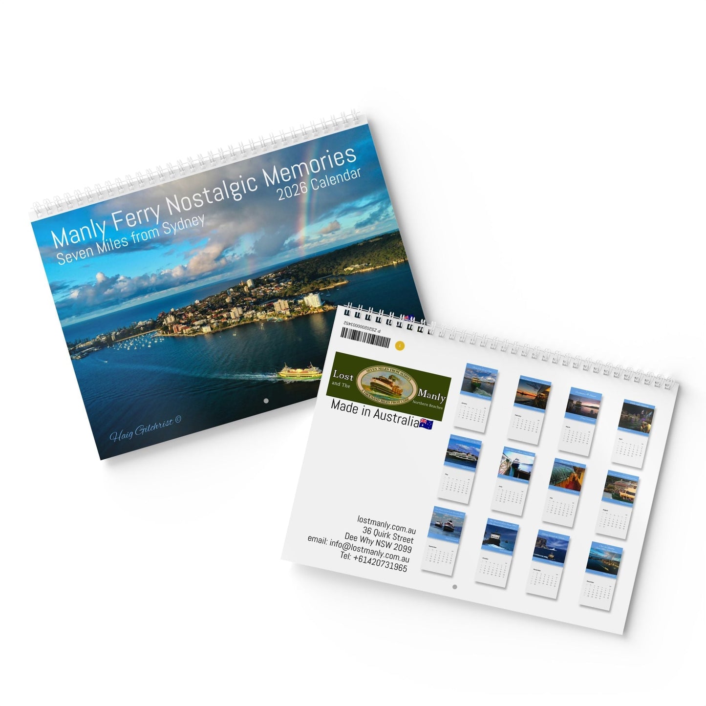 Riding the Manly Ferry Wall Calendar (2026) 