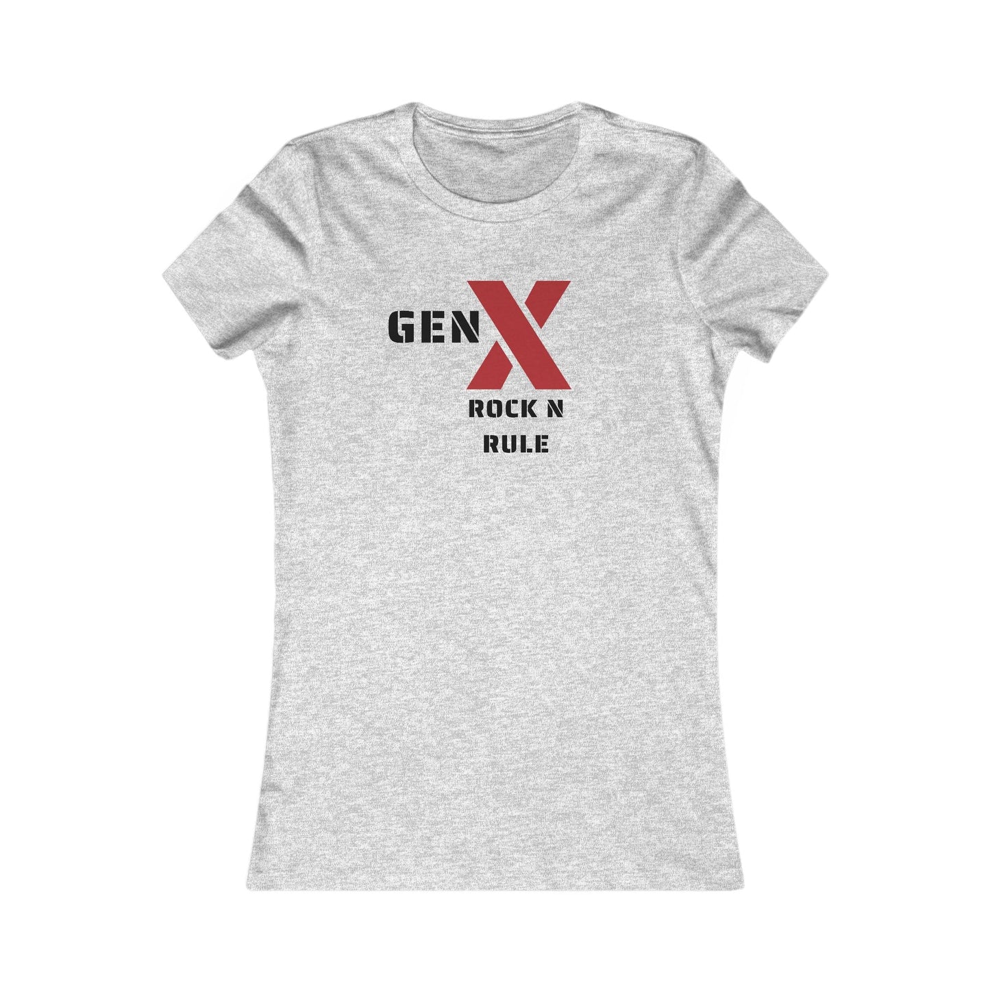 Gen X Rock N Rule Tee - Women's Favorite Graphic T-Shirt, Retro Style, Gift for Gen Xers, Funny T-Shirt, Birthday Gift, Comfortable [...] 