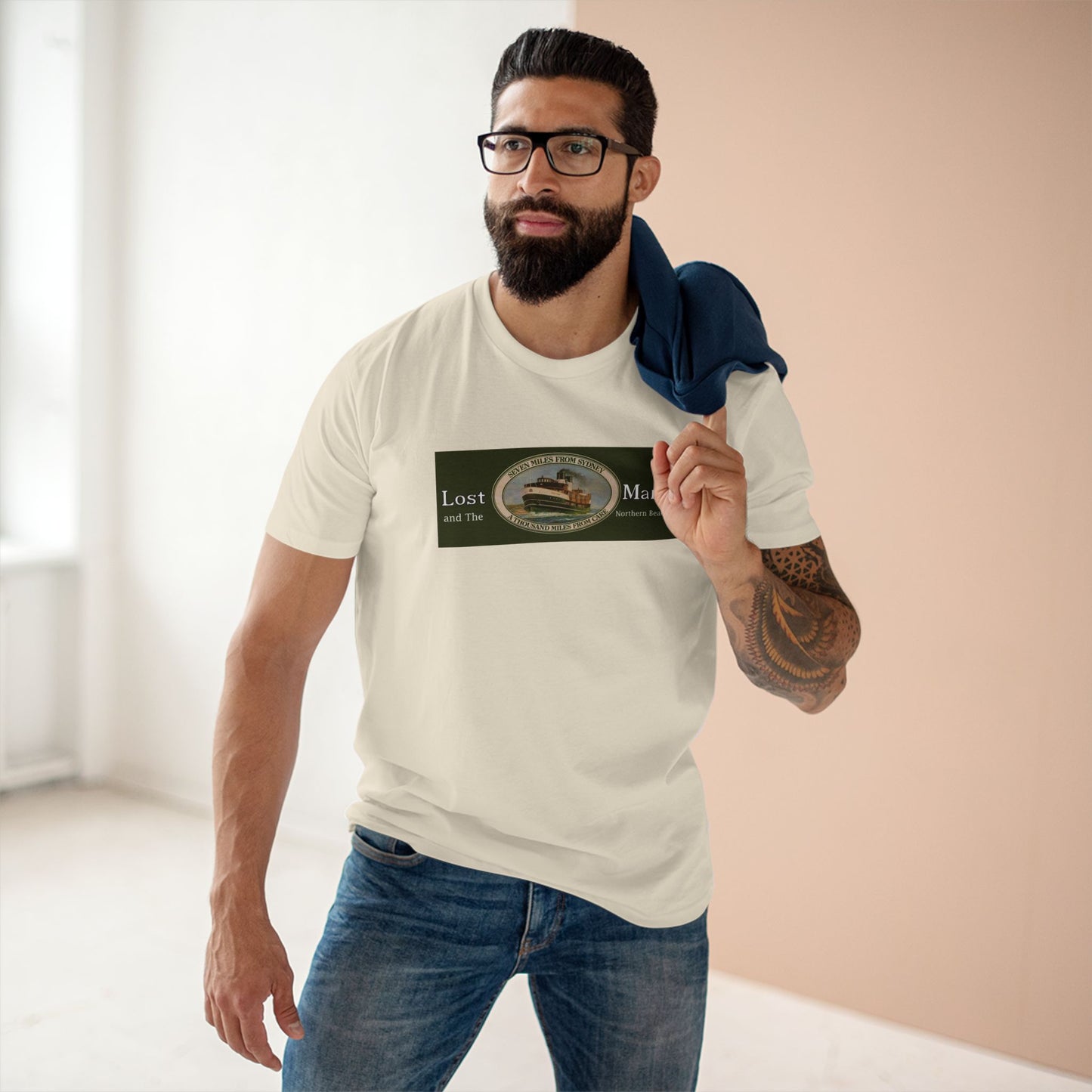 Lost Manly T-Shirt Original Lost Manly Trademark Custom Logo Limited Edition - Lost Manly Shop