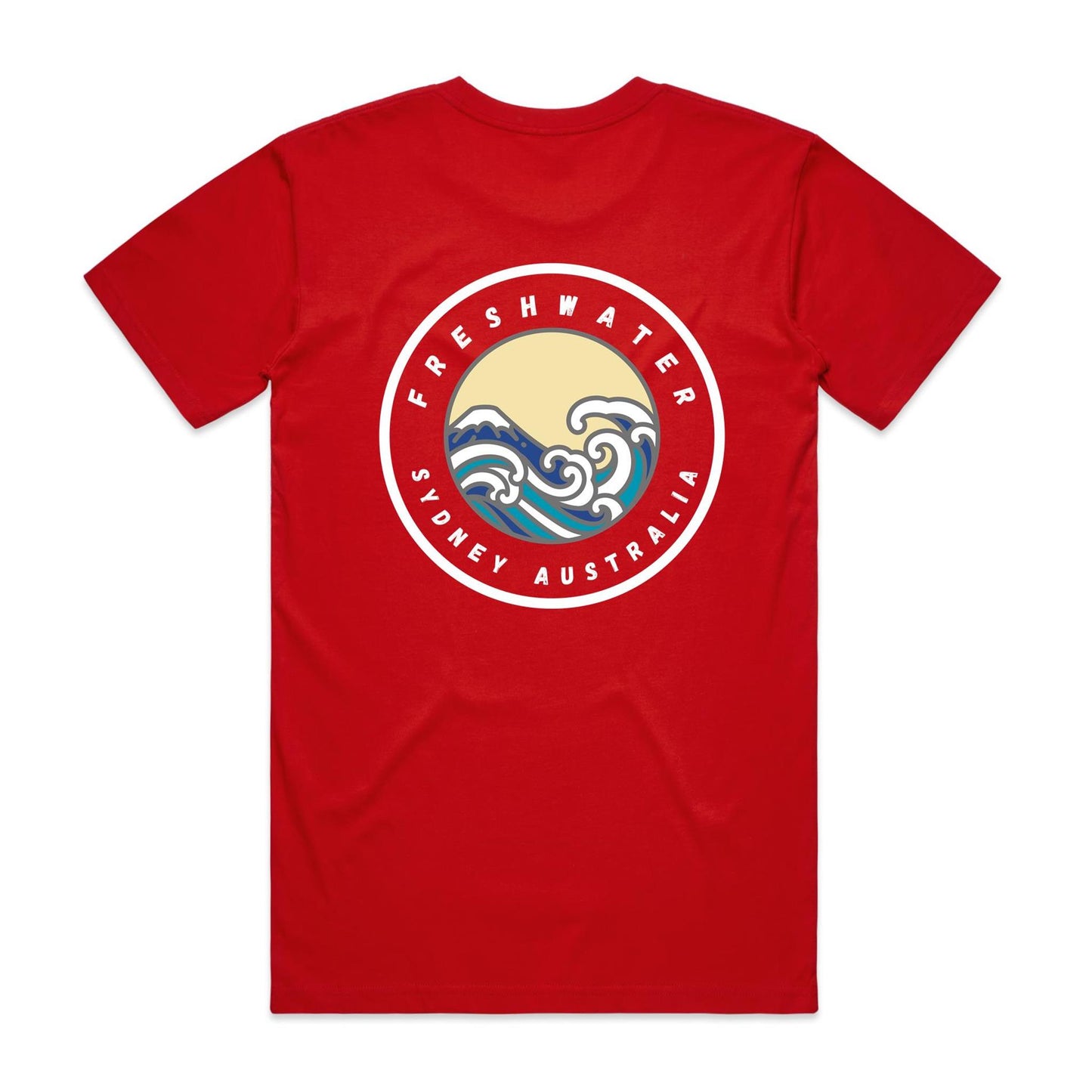 Freshwater Sydney Australia Double Logo Collection Comfy Cotton Tee - Lost Manly Shop
